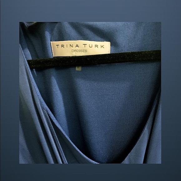 Trina Turk Calyssa Draped Dress Size 4 - Picture 6 of 6